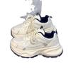 Platform sneakers 2025 summer new mesh breathable fashion versatile retro sports casual lightweight dad shoes