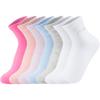 LI-NING Kids' Unisex 7-Pack Antibacterial Short Socks