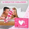 Couple Game for Adults, 48pcs Pink Wooden Lust Tower Game for Naughty Date Night Ideas and Fun Couple Gifts for Her, Unique Stacking Games Gift