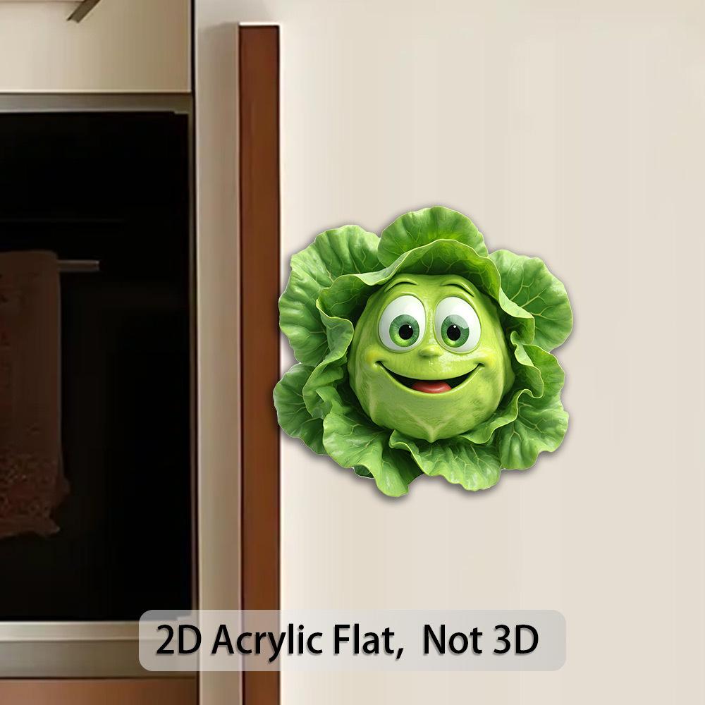2pcs of 2D Printed Refrigerator Magnet Decoration. The Colors Are Bright and Long-Lasting Without Fading