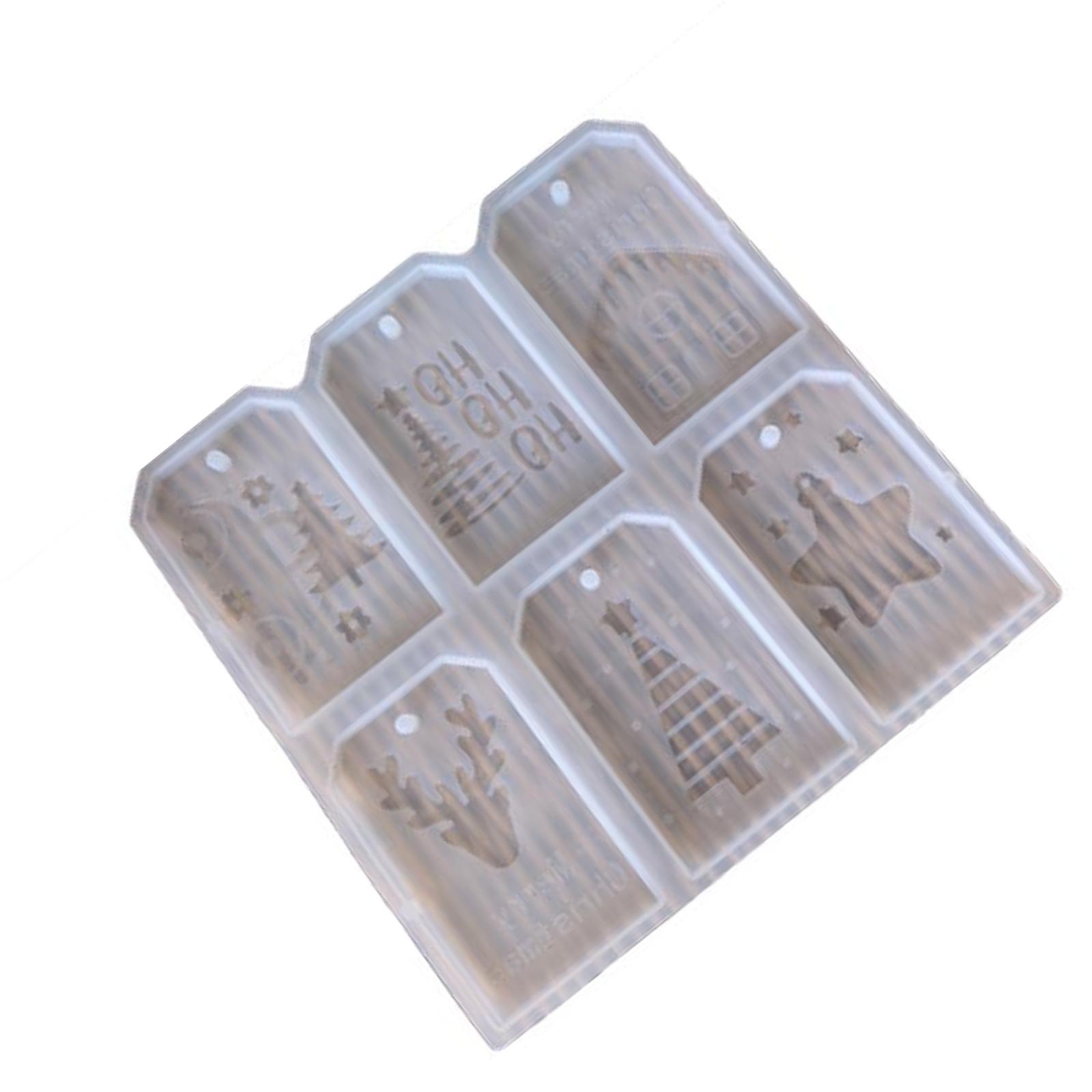 Christmas Ornament Resin Molds Bookmarks Silicone Molds Silicone Pendant Charm Molds for DIY Crafts Making Home Decors 1