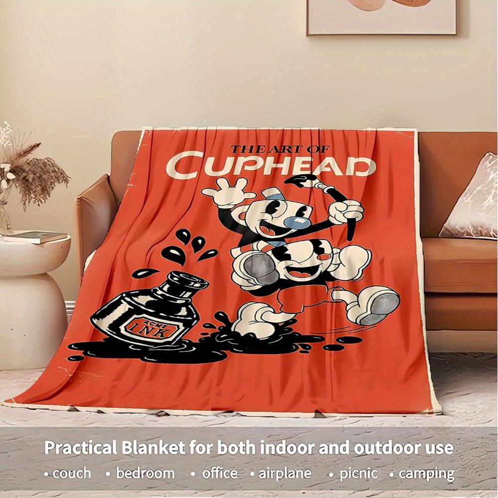 Anime Attack on Titan Eren Mikasa Cartoon Flannel Blanket,Warm and Cozy Soft Throw Blanket for Home Bedroom Bed Sofa Cover Kids