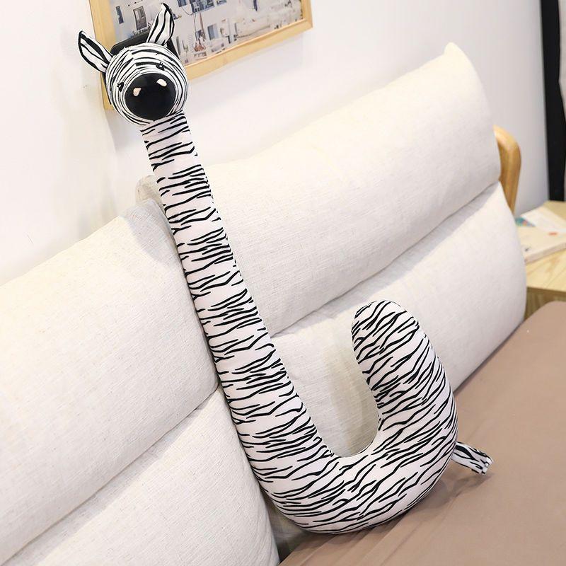 Multifunctioneel Grappig Dier Pluche Nekkussen Telefoonhouder U-Vormige Luie Beugel Handsfree Stand Voor TV Kijken Reisgebruik 82cm