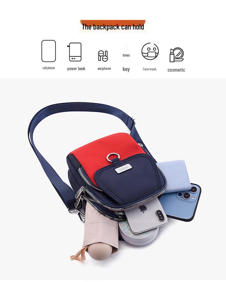 Korean Style Women's Lightweight Crossbody Cell Phone Bag - Fashionable and Versatile Casual Shoulder Bag