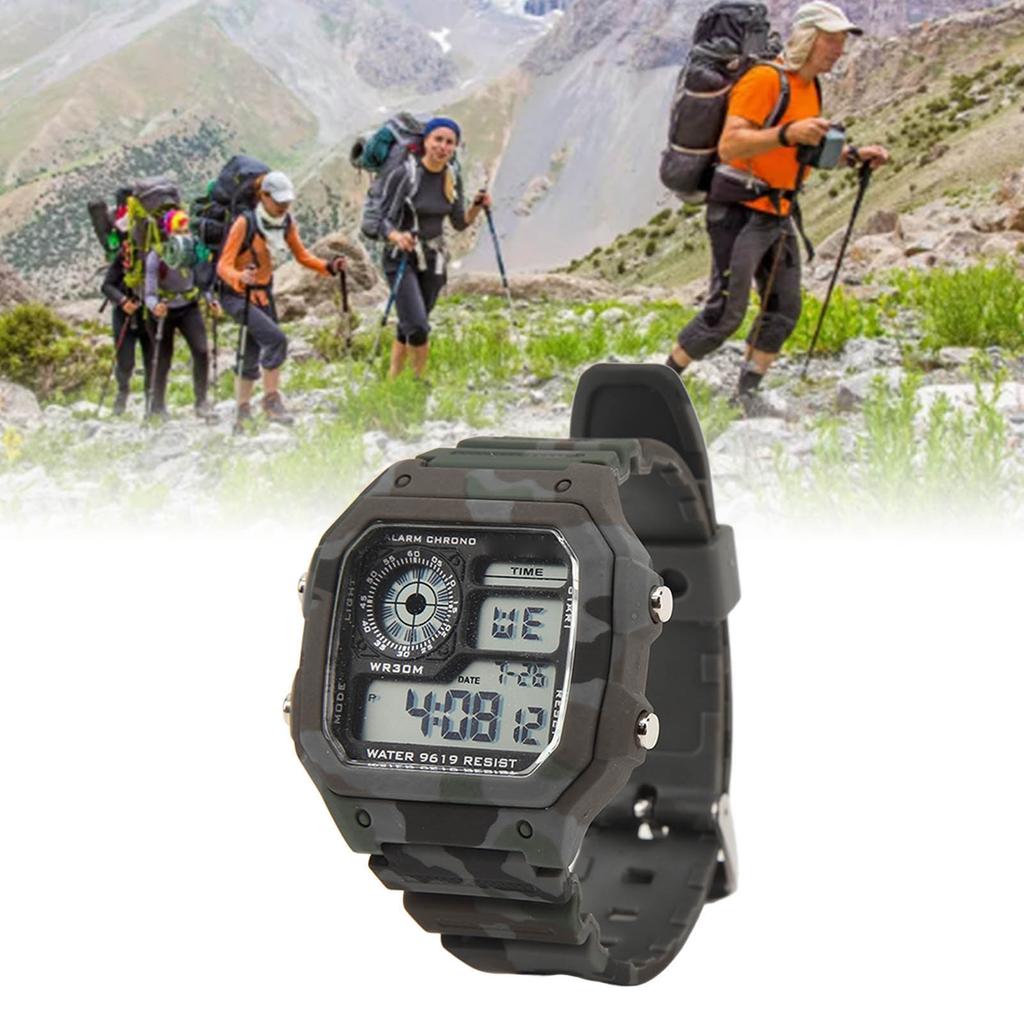 Digital Watch Multi Function Fashion   Luminous Waterproof Outdoor Sports Chronograph Watch