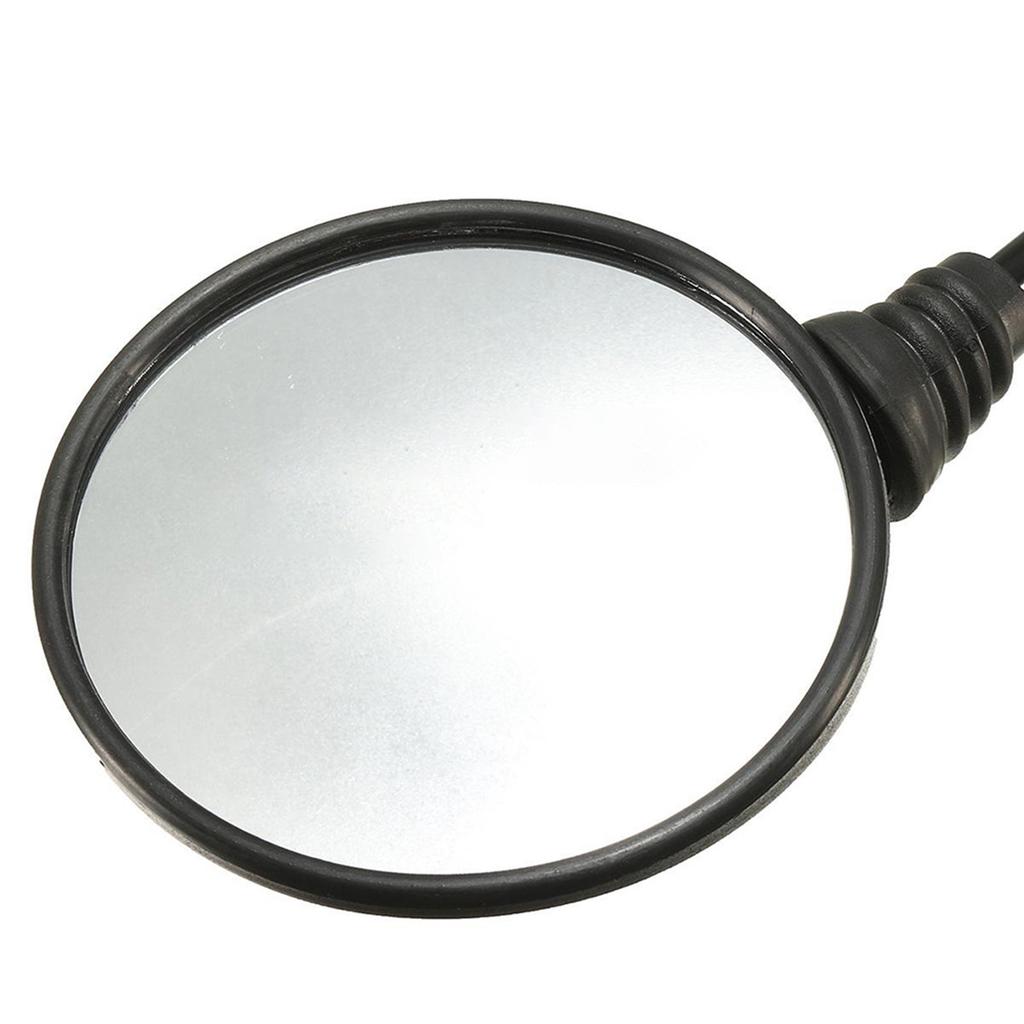 1 pár Univerzální Motocykl Skútr Hliníková Slitina Řídítka Skládací Kulatý Tvar Zpětné Boční Zrcátko Základna Upravená