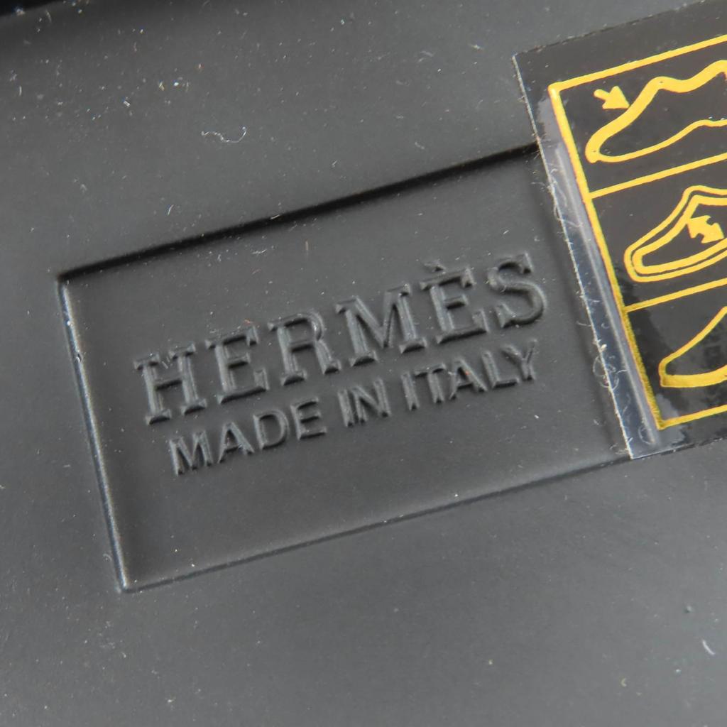 Excellent HERMES High cut sneakers Itineraire canvas black canvas Women 36 Used