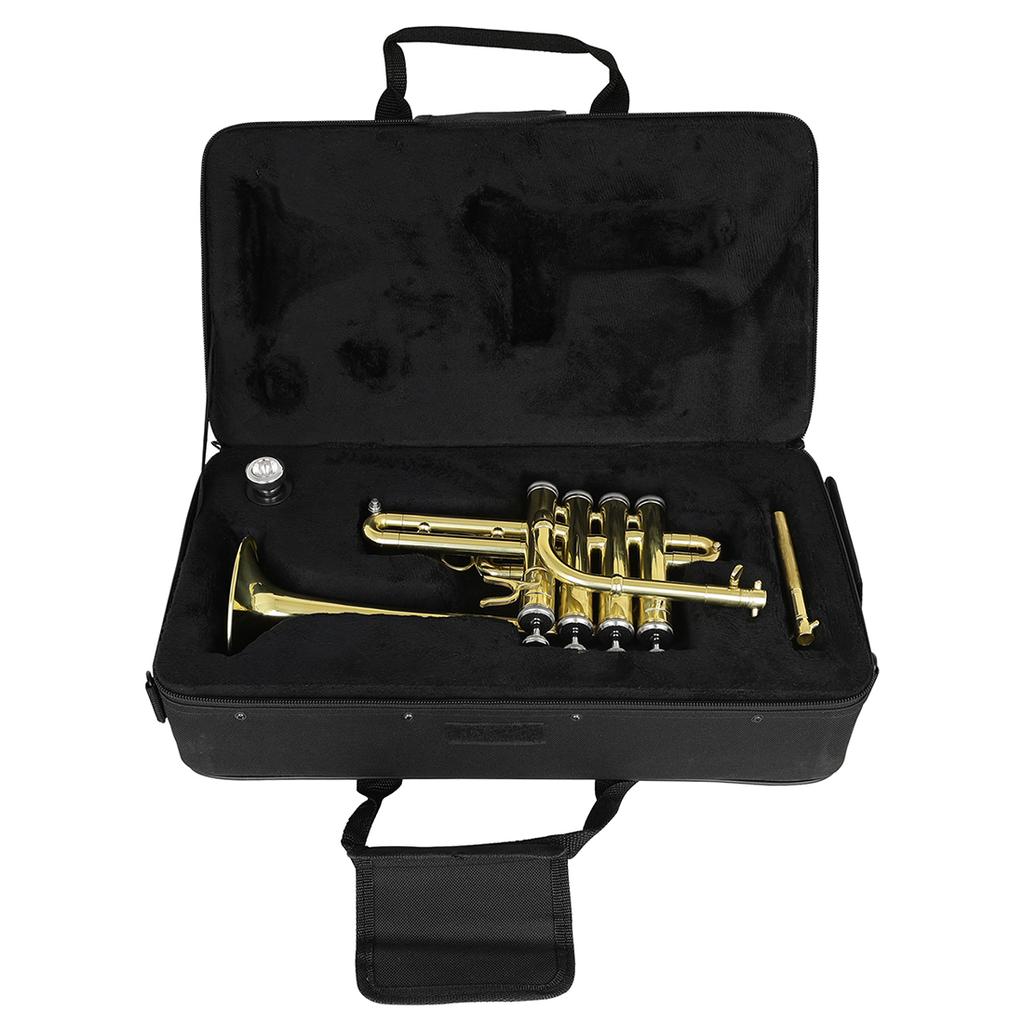 SLADE High trumpet Bb Piccolo Trumpet Brass Gold Silver Lacquer Surface Professional Trumpet High Quality Monel Piston