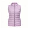 Women S Plus Size Stand Collar Sleeveless Padded Vest Casual