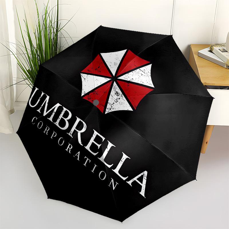 

1pc Umbrella Corporation Logo Umbrella with Plastic Handle,Suitable for All Seasons Home Travel Outdoor UmbrellaM1009