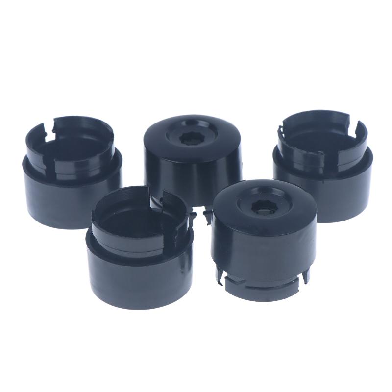 

5Pcs 7L6 601 173A 2ZZ Chrome Wheel Lug Bolt Nut Cap Cover ABS Plastic With Triple Chrome Finish For Touareg 2004-2014 чёрный