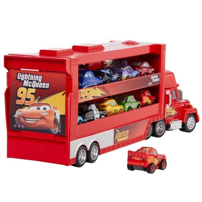 Véhicule Mini Transporteur Mack - Cars - MATTEL - Rouge - Capacité De Transport 18 Véhicules