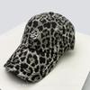Leopard Print Embroidery Baseball Caps Sun Protection Broken Style All-Match Personalized Peaked Hats Street Style Trendy Ins Style Latest Women
