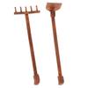 1:12 Dollhouse Miniature Gardening Tools Metal Shovels Pitchfork Furniture Set