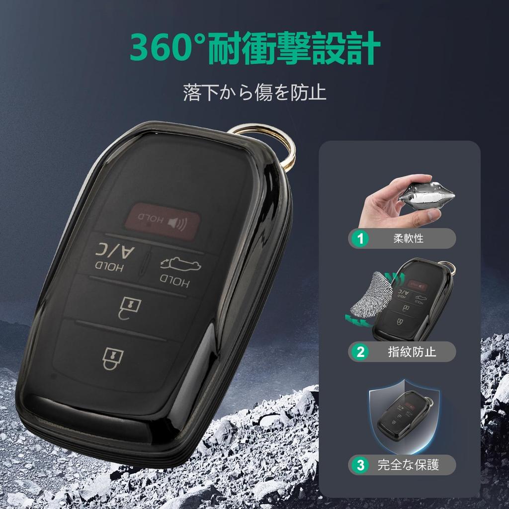 [Unhoke] Alphard 30 Series Key Case, Clear Corolla Cross, Key Cover, Transparent Harrier 80