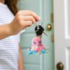 Keychain Pendant Plush Octopus Shape Charm Keychain Decoration Wallet Car Bag Soft Stuffed Animal Pendant Backpack Accessory