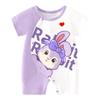 Summer Short Sleeve Pure Cotton Baby Romper - Infant Cartoon Crawling Bodysuit