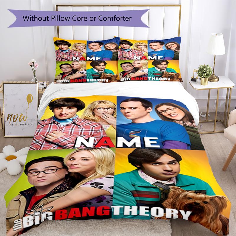 Warner Bros. Works (42) Customize Your Name Bedding Set Breathable Duvet Cover with Pillowcases Home Decoration Birthday Gift