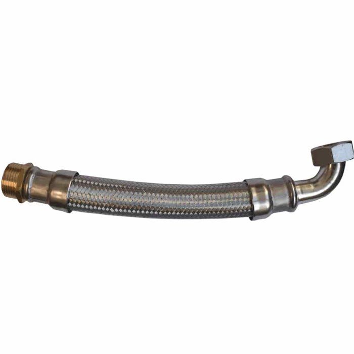Tuyau Blindé DN25 Inox Coudé, Certifié DVGW