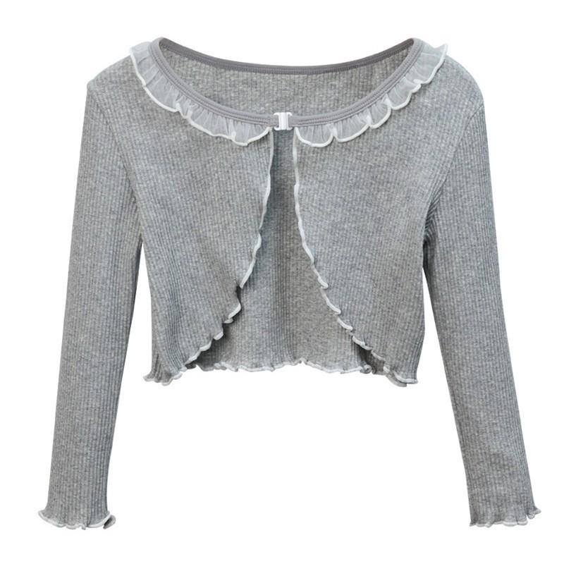 

Girls Long-Sleeve Dance Jacket for Spring and Autumn - Children s Ballet Practice Outerwear 110 cm (for 110-120 cm height) сірий колір