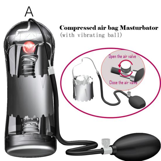 Männlicher USB wiederaufladbarer elektrischer Masturbator Penistrainer Vakuumpumpe Vibrator