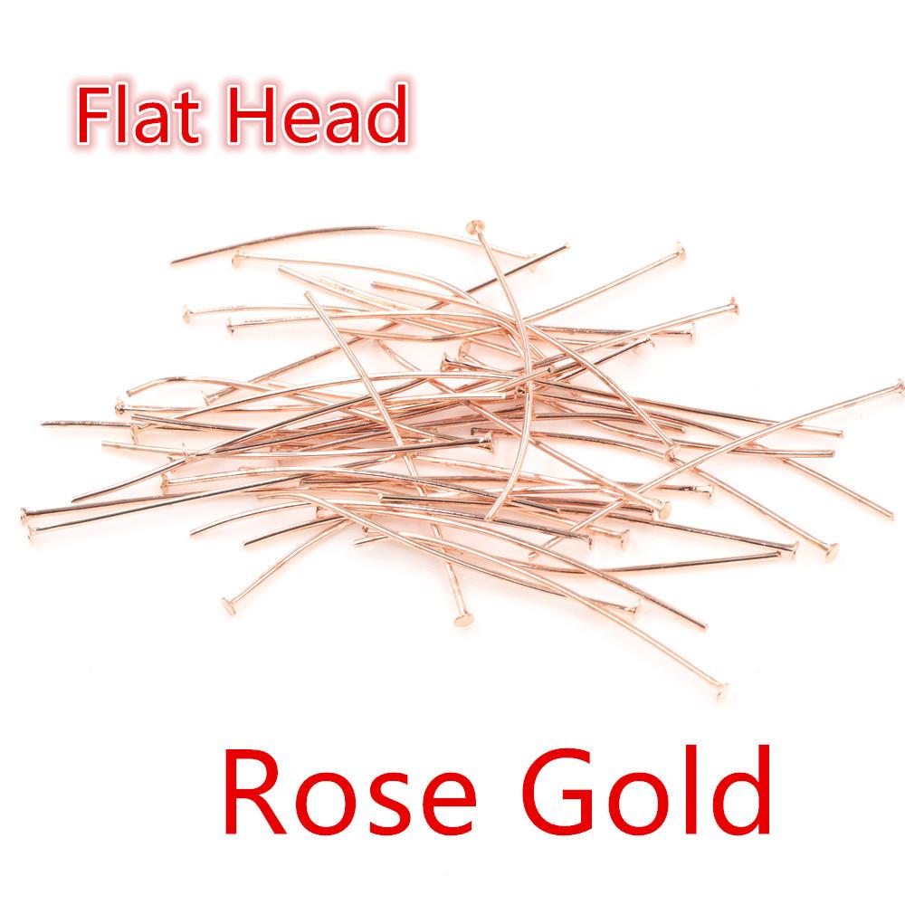 200pcs/Lot 16 20 25 30 35 40 45 50mm Flat Head/Ball Head/Eye Head Pins Metal Headpins For Jewelry Findings Making DIY Supplies