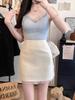 Lace Patchwork Polka Dot High Waist A-Line Skirt - Spring/Summer Anti-Exposure Slimming Hip-Hugging Style for Women