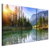 Picture On Italian Canvas 90 X 60 Cm Triptych - Modern Style - Nature Picture On Italian Canvas 120 X 80 Cm Triptych - Modern Style - Nature