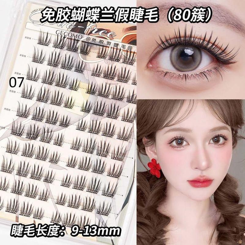 LuxeFlutter - Glue-Free Natural Wispy Cluster False Eyelashes