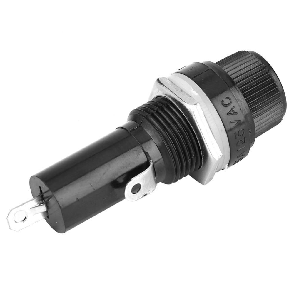 10PCS 10A Electrical Screw Holder 6*30 Flat Tube Type Fusehold  Car DIY Projects