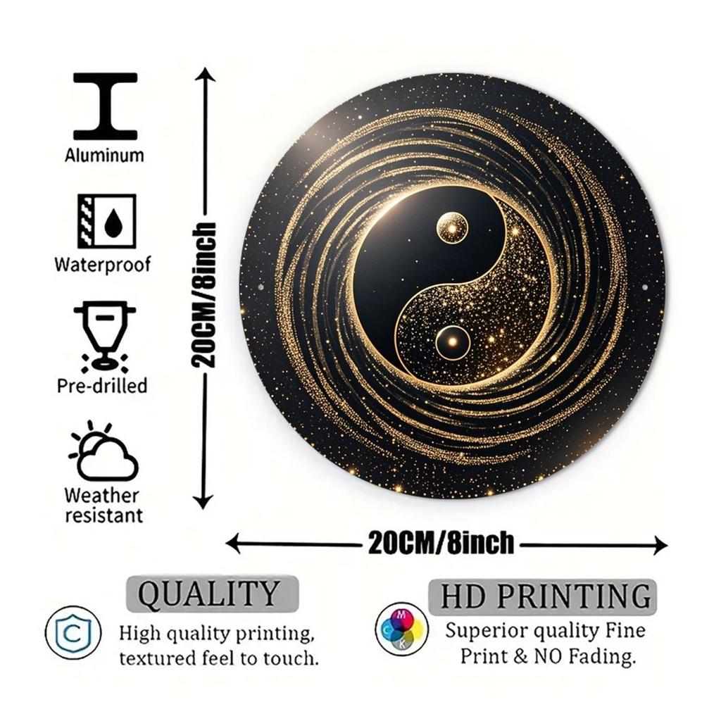 2D Flat Metal Wall Sign Decor