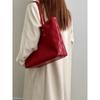 IELGY Red Female Bag Commuter Large-Capacity Tote Bag All-Match One-Shoulder