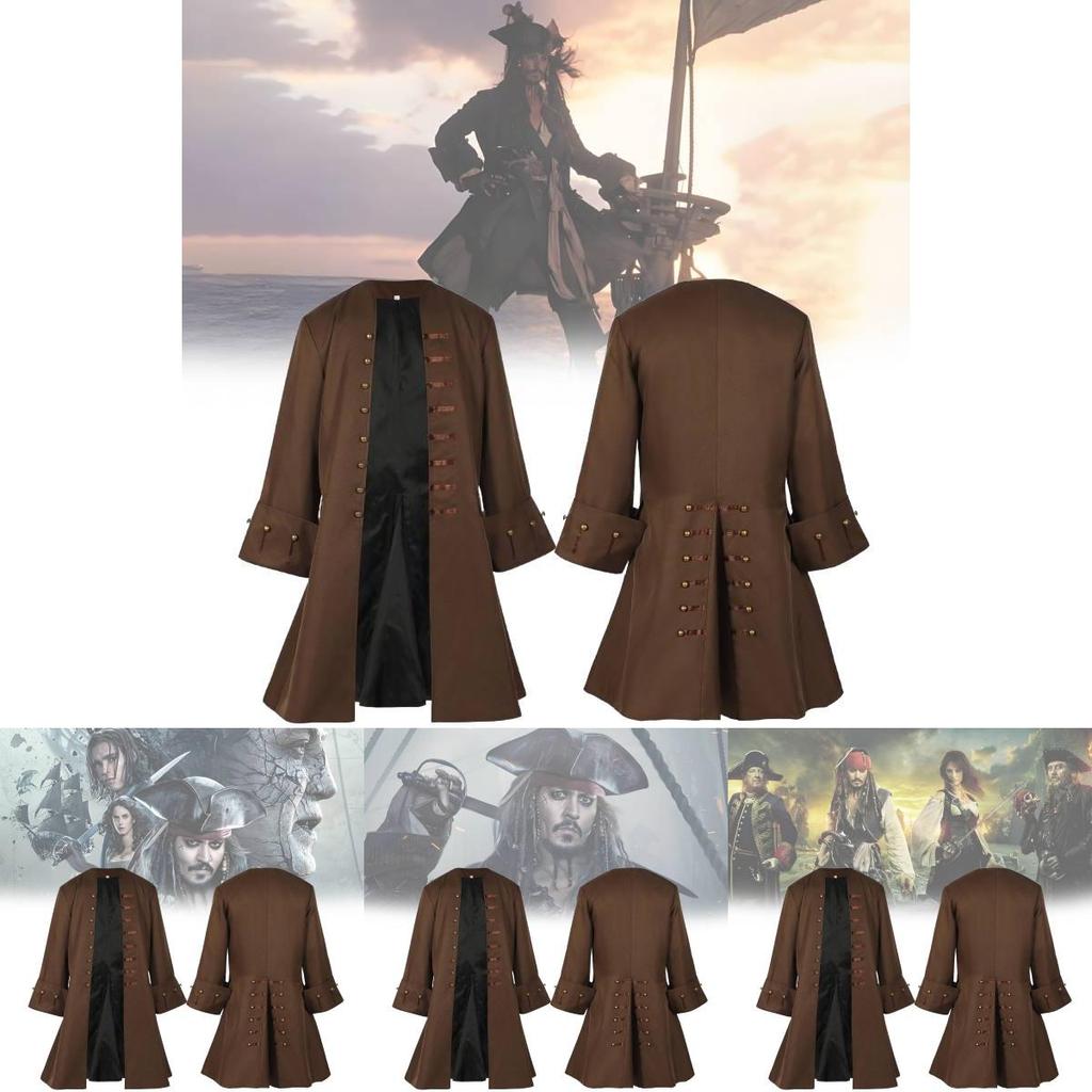 Elegantes Pirates of the Caribbean Piratenkostüm für Erwachsene mit einzigartigem Renaissance-Design