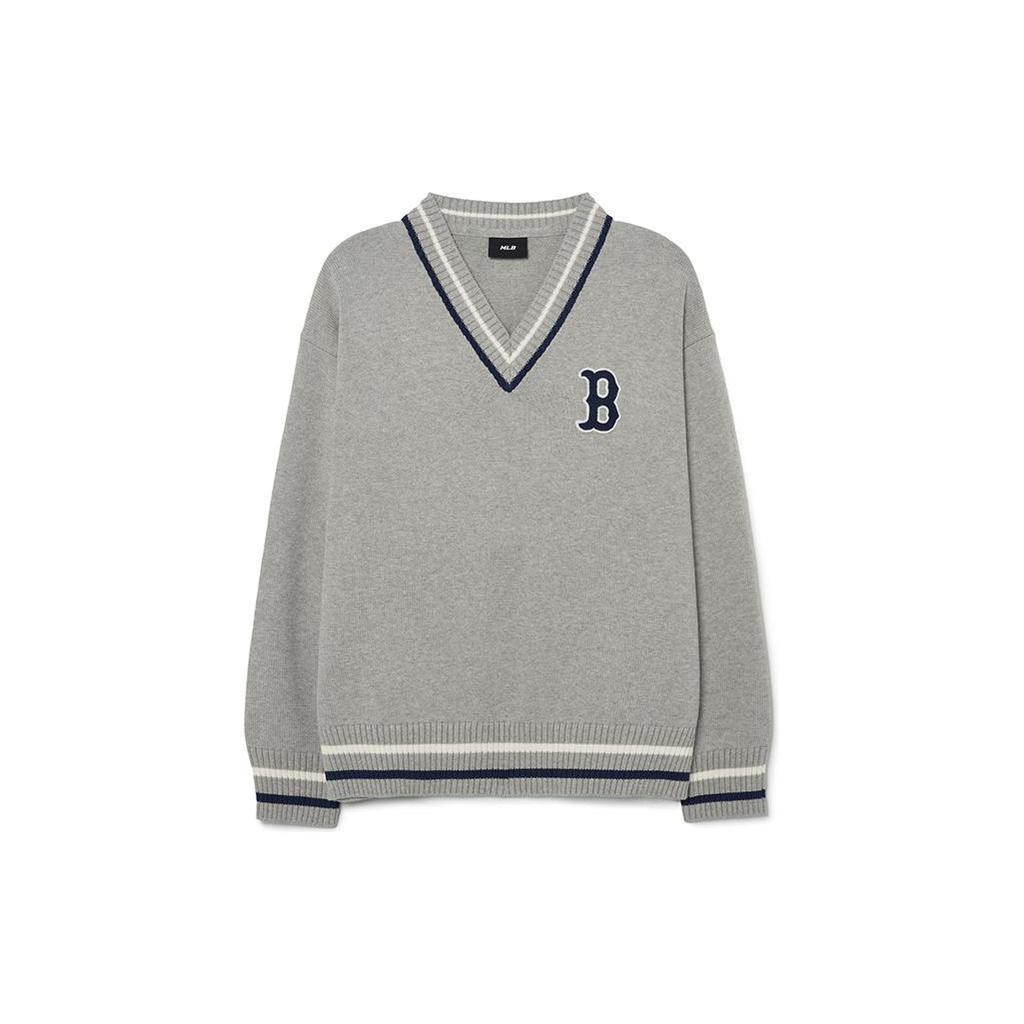 New MLB Knitwear Unisex Heather Gray 3AKPV0131-43MGS