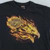 Harley-Davidson T-Shirt Medium Flamme Adler Laconia New Hampshire Motorrad