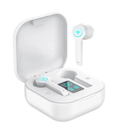 Moodix Auriculares Bluetooth KI23K49 con pantalla LCD blanca