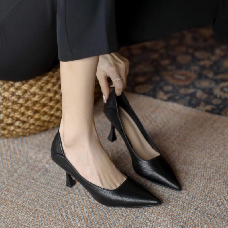 Summer New Pointed Toe Stiletto High Heel Women's Shoes Elegant Office Women's Shoes Fashion Wedding Shoes 5-7cm Pumps