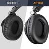 SOULWIT Ear Pads for ATH-M50X Headset - Compatible Cushions (Black)