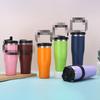 30oz Vacuum Insulated Stainless Steel Travel Mug Car Office Gym Leakproof Portable Thermos Cup 304 Inner 201 Outer