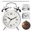 4-Inch Metal Silent Alarm Clock with Night Light - Ideal for Students and Children, Desktop Charging Silent Alarm Clock