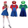 Women's Super Mario Bros Luigi Costume With Breathable Spandex And Exquisite Workmanship
