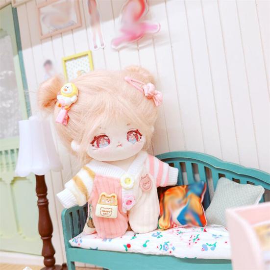 Roupas de boneca de pelúcia para roupas de bonecas de algodão Acessórios para bonecas de 10 cm Presente de aniversário de Natal para crianças Amigos