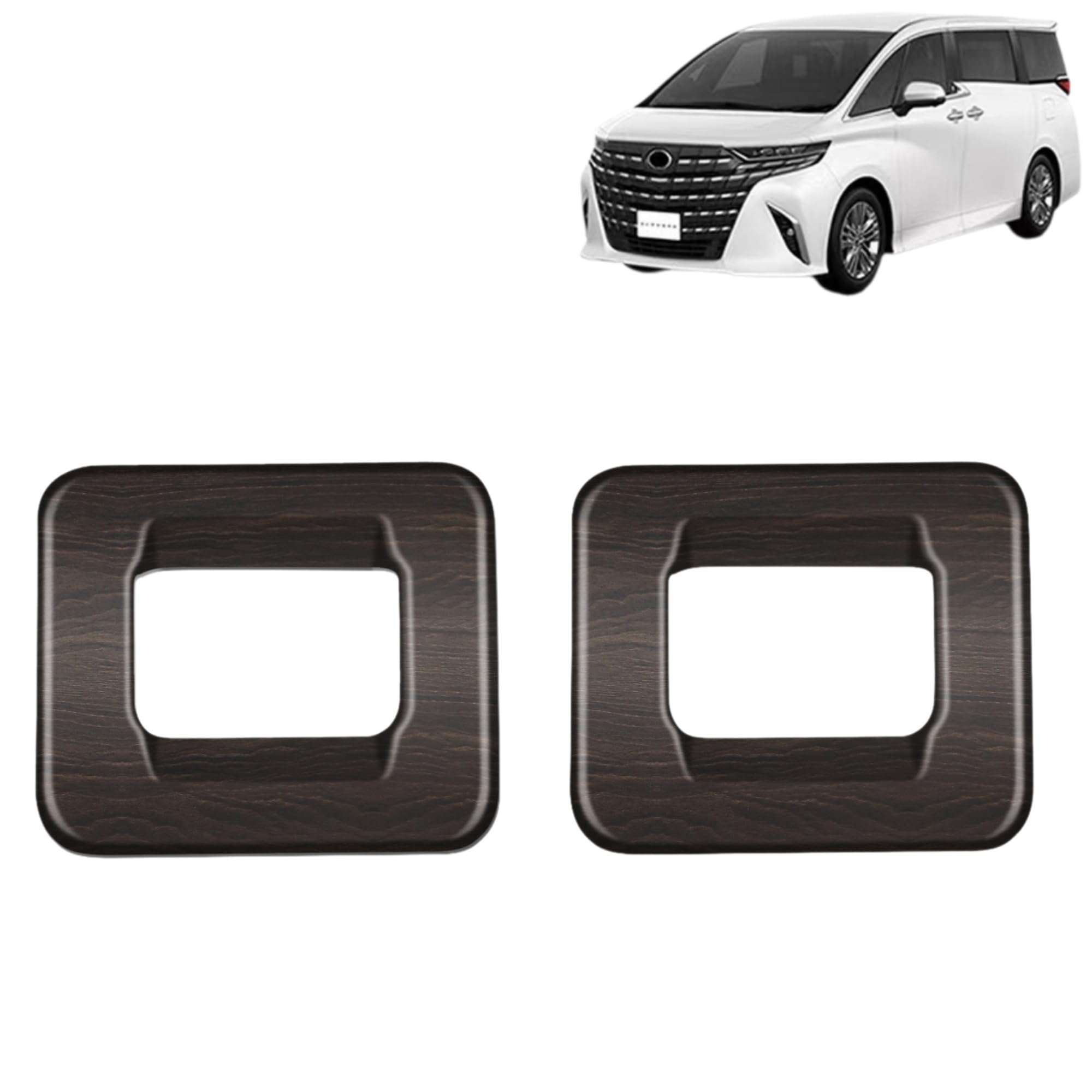 

DodoxDIY Compatible New Alphard 40 Series Vellfire 40 Series Custom Accessory Parts, 2 Row ABS коричневый