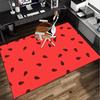 Watermelon Slice Pattern Office Rug Chair Mat, Entryway Carpet, Suitable for Front Door, Bedroom, Living Room, Desk, Holiday Gift