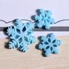 50Pcs Decorative Resin Mini Snowflakes Christmas Themed Embellishments for DIY Crafts Cards Frames Hats Headbands Mirror Art