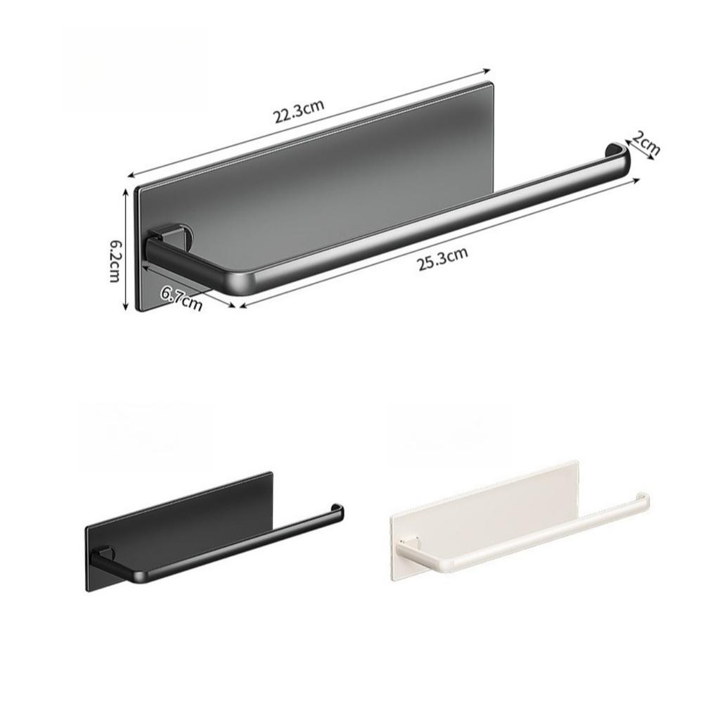 Surface Mount Paper Holder Without Punching, Cling Film for Home Restaurant Tissue, Creative Kitchen Tissue Holder, Vertical Stand