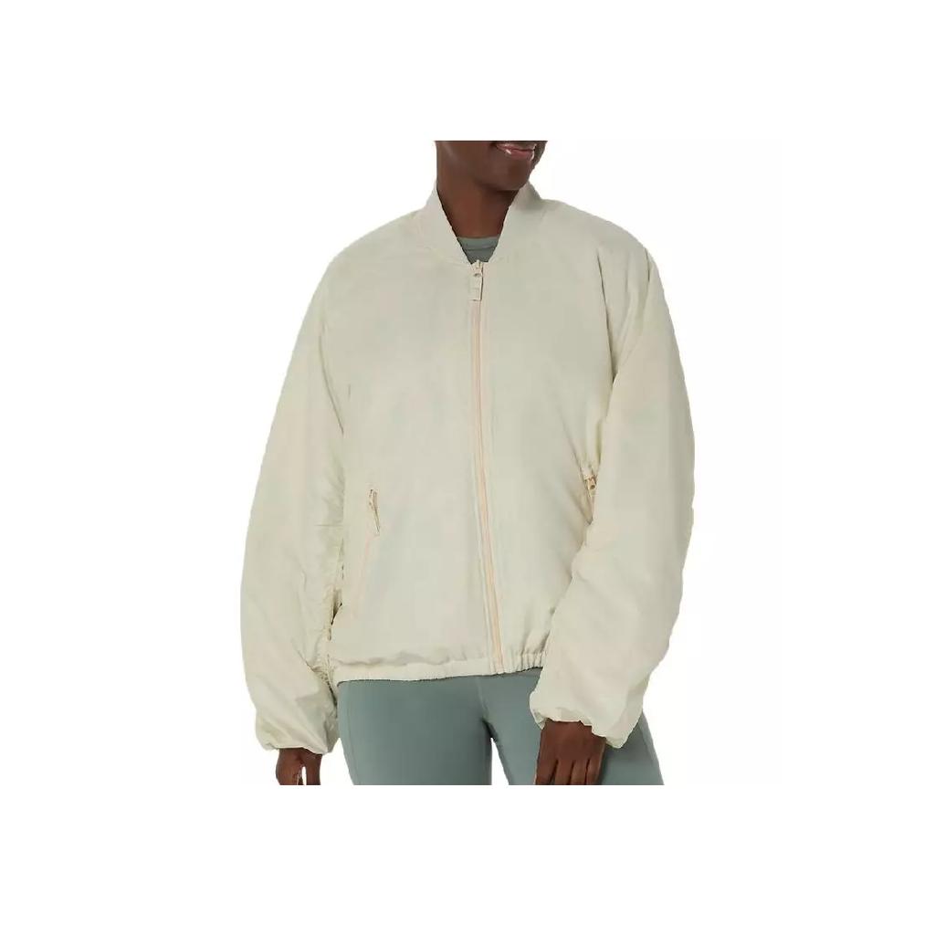 Asics Solid Logo Loose Warm Short Sleeve Jacket Women Jackets 2032D274-200
