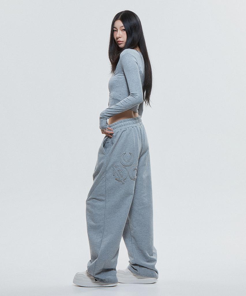DAUSPICE (Duc) Symbol Sweat Pants Gray