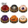 Stress Reduction Sensory Toy 1/6Pcs Halloween Dumpling Relief Toy, Devil Pumpkin Eyeball Skeleton Squeeze Shaped Anxiety Dough Bun Fidget with