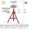 Adjustable Heavy Duty Roller Pipe Support Head